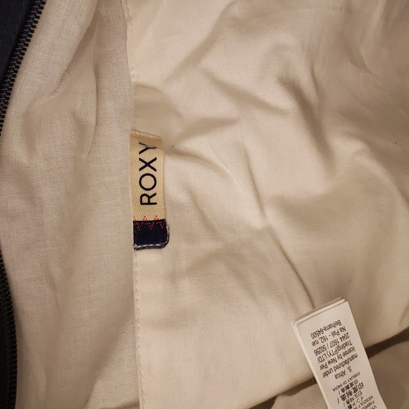 ROXY "Heart By The Sea" Large Tote Bag Beach Weekender Knit Canvas Boho Aztec - Picture 7 of 16